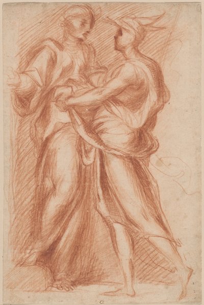 Mercurius en Aglauros door Giovanni Battista Naldini