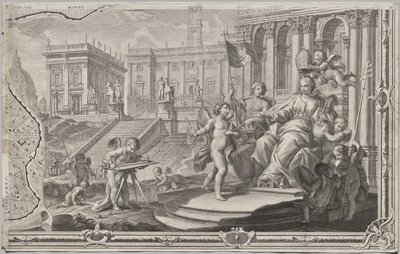 Nieuwe Plattegrond van Rome Uitgegeven door Giambattista Nolli in het Jaar 1748, bekend als La Pianta Grande di Roma door Giovanni Battista Nolli