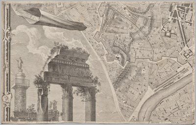 Nieuwe Plattegrond van Rome Uitgegeven door Giambattista Nolli in het Jaar 1748, bekend als La Pianta Grande di Roma door Giovanni Battista Nolli