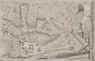 Nieuwe Plattegrond van Rome Uitgegeven door Giambattista Nolli in het Jaar 1748, bekend als La Pianta Grande di Roma door Giovanni Battista Nolli