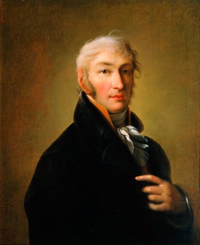 Portret van de auteur en historicus Nikolay M Karamzin, 1805 door Giovanni Battista Ortolani Damon