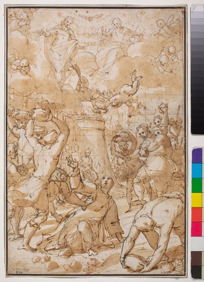 De steniging van St. Stefanus, begin 17e eeuw door Giovanni Battista Paggi