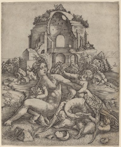 Leda en de Zwaan door Giovanni Battista Palumba