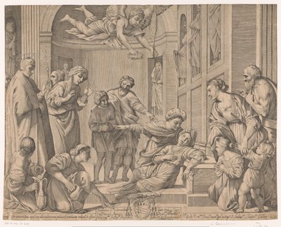Dood van de heilige Cecilia door Giovanni Battista Pasqualini