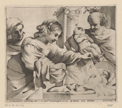 Heilige Familie met Anna en de jonge Johannes de Doper door Giovanni Battista Pasqualini