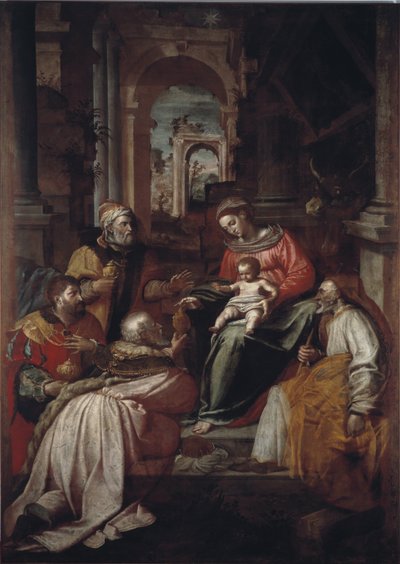 Aanbidding der Wijzen door Giovanni Battista Perolli