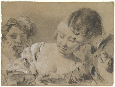 De hond voeren door Giovanni Battista Piazzetta