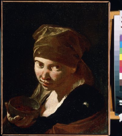 Portret van een klein meisje door Giovanni Battista Piazzetta
