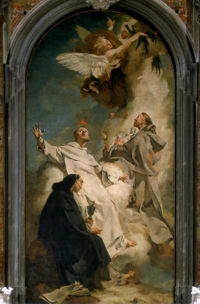 Heiligen Vincent Ferrer, Hyacinth en Ludovic Bertrando door Giovanni Battista Piazzetta