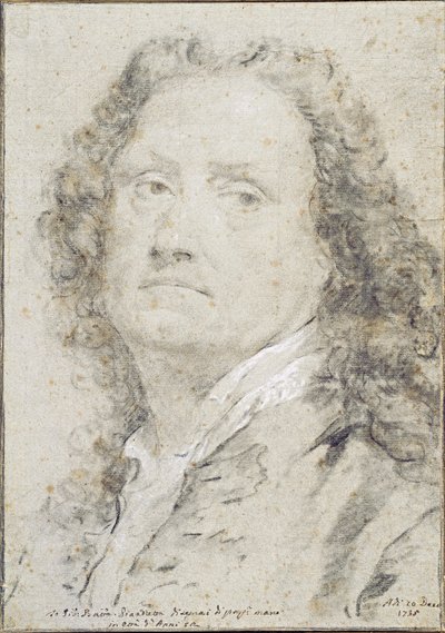 Zelfportret, 1735 door Giovanni Battista Piazzetta