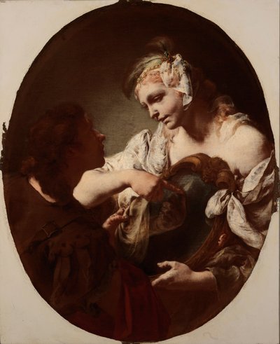 De magische spiegel door Giovanni Battista Piazzetta