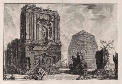 A. Veduta del Sepolcro di Pisone Liciniano su l door Giovanni Battista Piranesi