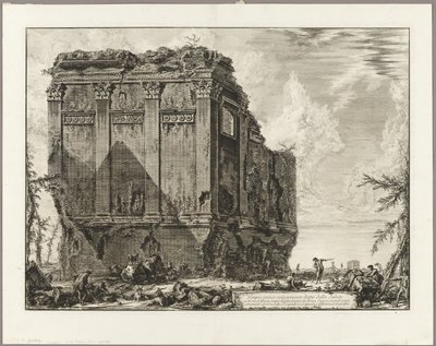 Oude tempel die gewoonlijk de Tempel van de Gezondheid wordt genoemd aan de Via d