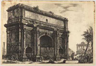 Boog van Septimius Severus door Giovanni Battista Piranesi