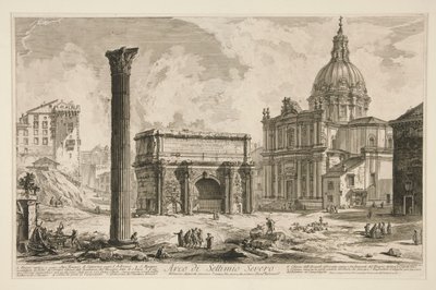 Arco di Settimio Severo, uit Vedute di Roma door Giovanni Battista Piranesi