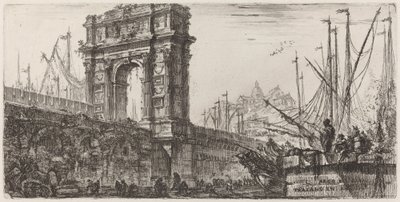 Boog van Trajanus in Ancona door Giovanni Battista Piranesi