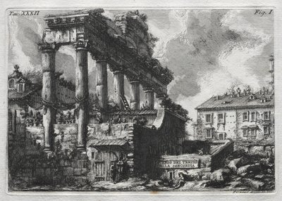 Avanco del Tempio della Concordia door Giovanni Battista Piranesi