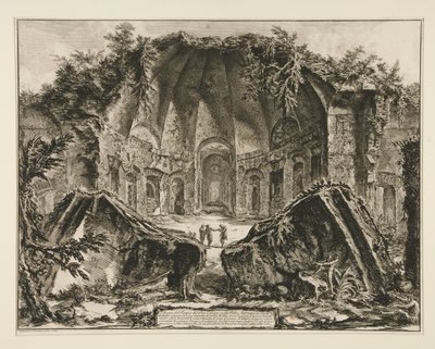 Restanten van de Tempel van de God Canopus in de Villa Adriana in Tivoli door Giovanni Battista Piranesi