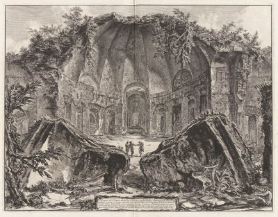 Resten van de Tempel van de God Canopus in de Villa Adriana in Tivoli door Giovanni Battista Piranesi