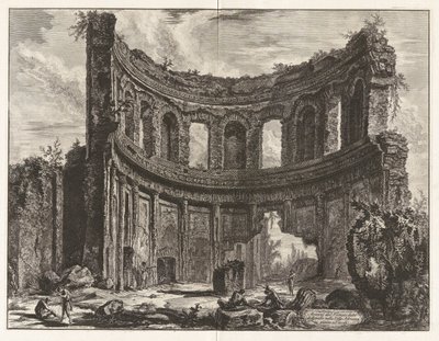 Overblijfselen van de Tempel die wordt gezegd van Apollo te zijn in Hadrianus door Giovanni Battista Piranesi