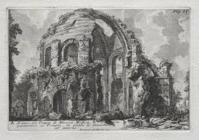 Avanzo del Tempio di Minerva Medica door Giovanni Battista Piranesi