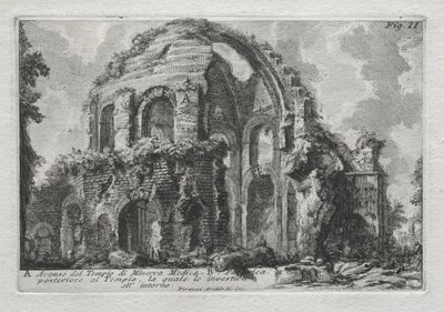 Avanzo del Tempio di Minerva Medica door Giovanni Battista Piranesi