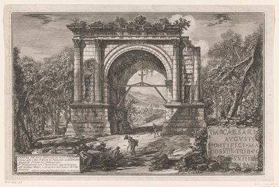 Boog van Augustus te Aosta door Giovanni Battista Piranesi