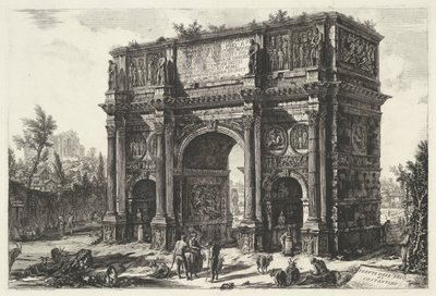 Boog van Constantijn te Rome Gezichten op Rome door Giovanni Battista Piranesi