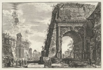 Boog van Titus te Rome door Giovanni Battista Piranesi
