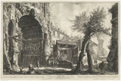 Boog van Titus te Rome door Giovanni Battista Piranesi