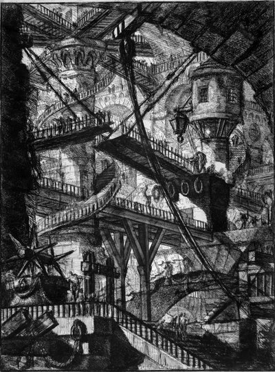 Carceri. Map 7 door Giovanni-Battista Piranesi