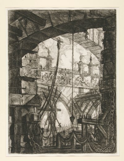 Carceri, IV: Het Grote Plein door Giovanni Battista Piranesi