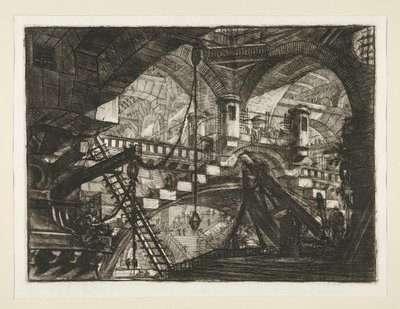 Carceri, XI: De Boog met een Schelpmotief door Giovanni Battista Piranesi