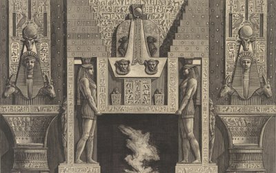 Schouw in Egyptische stijl door Giovanni Battista Piranesi