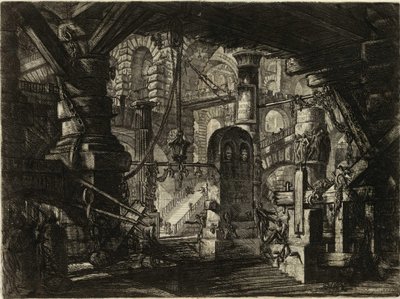 Uit de serie De denkbeeldige gevangenissen door Giovanni Battista Piranesi