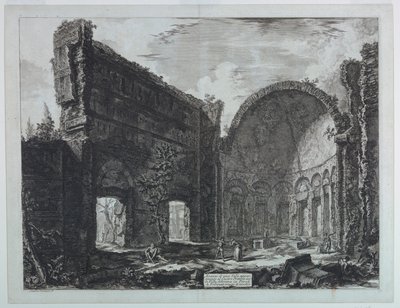 Villa van Hadrianus bij Tivoli, "Le Vedute di Roma" (1748-1778) door Giovanni Battista Piranesi