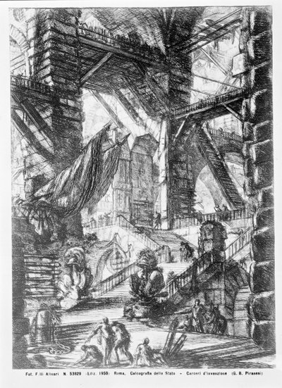Denkbeeldige gevangenis door Giovanni Battista Piranesi