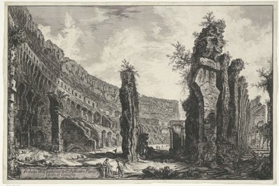 Interieur van het Colosseum te Rome door Giovanni Battista Piranesi