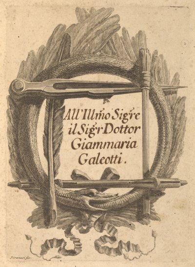 Rechtvaardigingsbrieven geschreven aan Milord Charlemont en zijn agenten in Rome door Giovanni Battista Piranesi