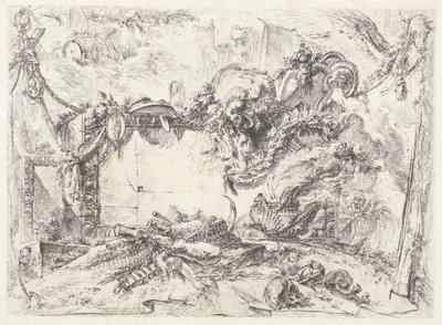 Monumenteel tablet door Giovanni Battista Piranesi