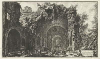 Nymphaeum van Egeria bij Rome door Giovanni Battista Piranesi
