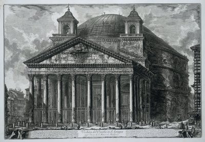 Pantheon te Rome door Giovanni Battista Piranesi