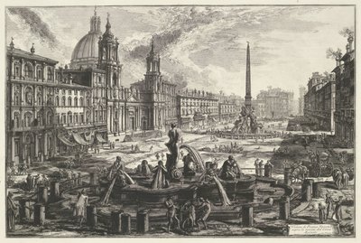 Piazza Navona te Rome door Giovanni Battista Piranesi