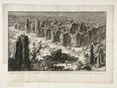 Rovine delle Terme Antoniniane (Ruïnes van de Antonijnse Baden [Baden van Caracalla]), uit Vedute di Roma door Giovanni Battista Piranesi