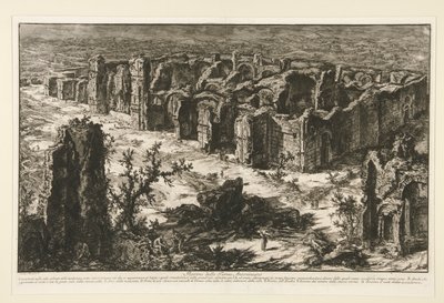 Rovine delle Terme Antoniniane door Giovanni Battista Piranesi