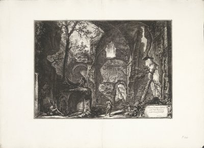 Ruïne in Villa Barberini door Giovanni Battista Piranesi