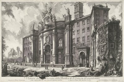 Santa Croce in Gerusalemme te Rome door Giovanni Battista Piranesi