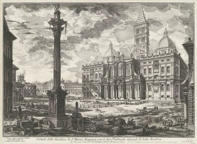 Santa Maria Maggiore te Rome door Giovanni Battista Piranesi