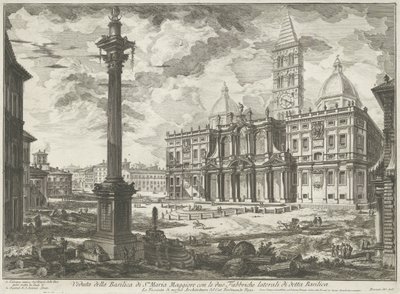 Santa Maria Maggiore te Rome door Giovanni Battista Piranesi