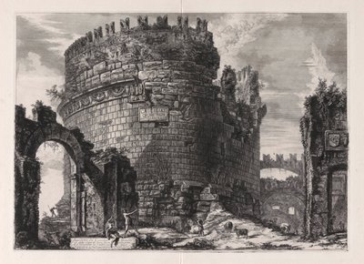 Graf van Cecilia Metella door Giovanni Battista Piranesi
